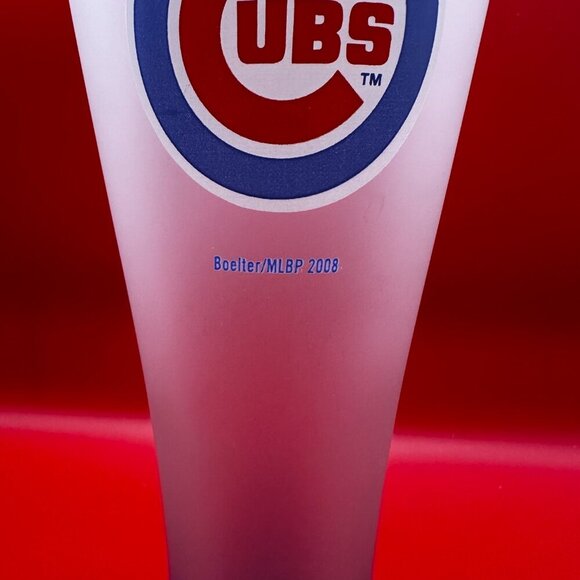 CHICAGO CUBS AUTHENTIC FROSTED PINT GLASS, BOELTER/MLBP 2008 - Picture 3 of 6